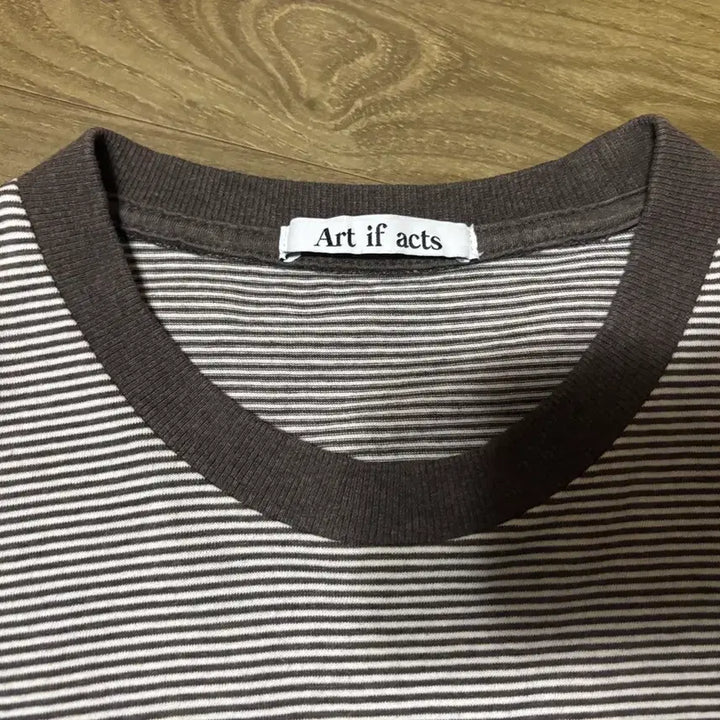 [BUNJANG] Art If Acts Striped Long Sleeve T-shirt / 아트 이프 액츠 스트라이프 티셔츠