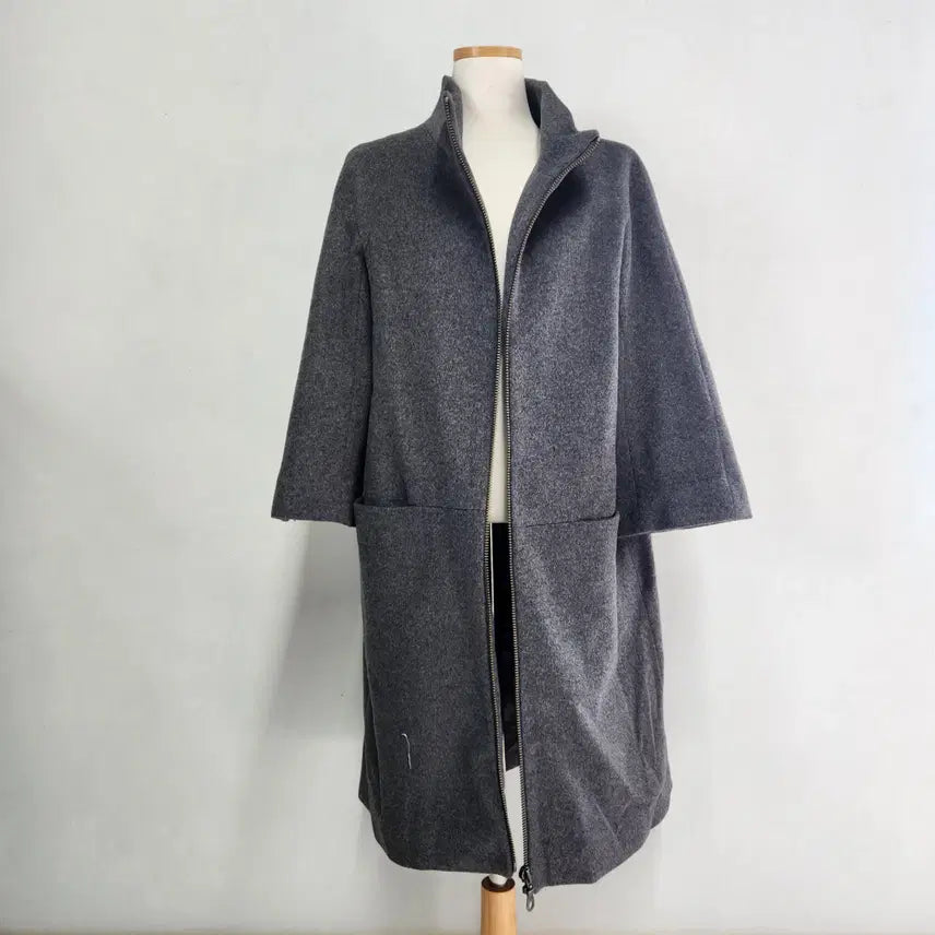 [BUNJANG] VIVIENNE TAM Wool 100% Half Zipper Coat / VIVIENNE TAM 정품 울 100% 지퍼 하프 코트 (55)