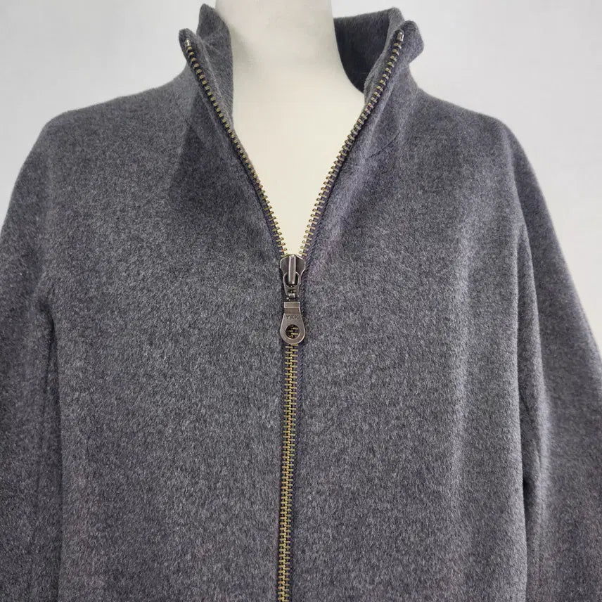 [BUNJANG] VIVIENNE TAM Wool 100% Half Zipper Coat / VIVIENNE TAM 정품 울 100% 지퍼 하프 코트 (55)