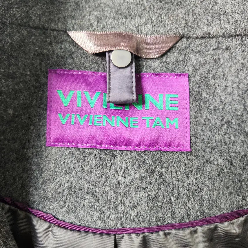 [BUNJANG] VIVIENNE TAM Wool 100% Half Zipper Coat / VIVIENNE TAM 정품 울 100% 지퍼 하프 코트 (55)