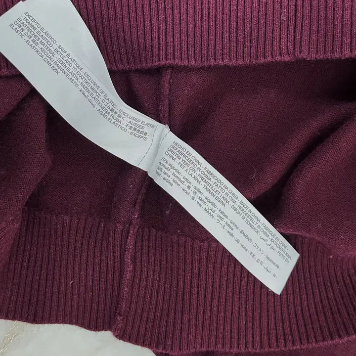 [BUNJANG] Massimo Dutti Burgundy Wool Knit Sweater M / 마시모두띠 버건디 모직 니트 M