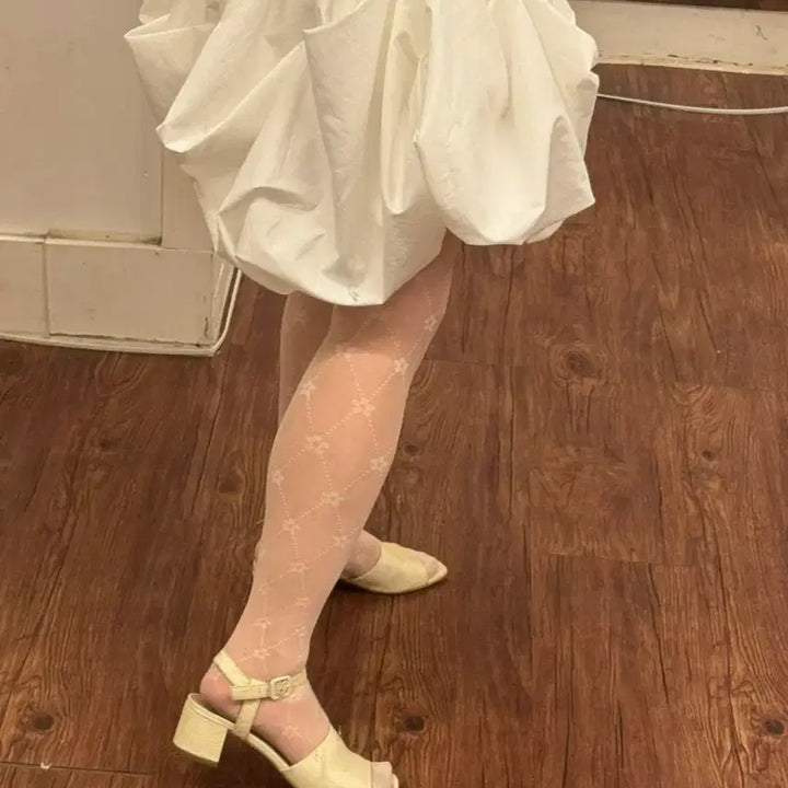 [BUNJANG] Lekong Shirred Blouse &amp; Balloon Skirt Set / 르콩 lekong 슬리브리스 셔링 블라우스 &amp; 벌룬스커트