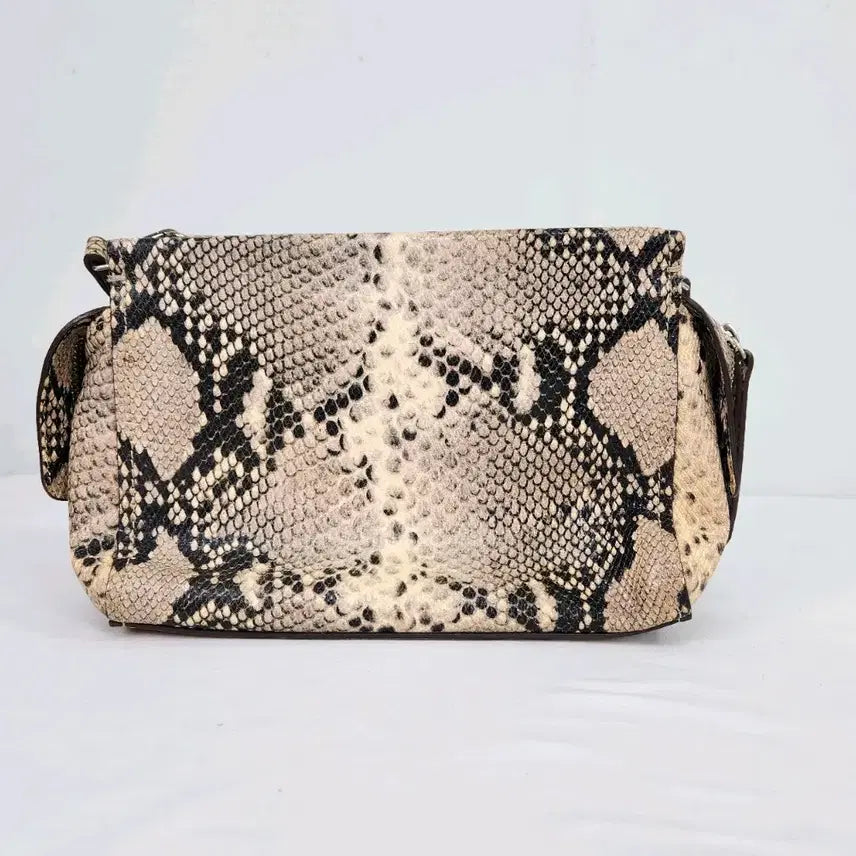 [BUNJANG] Massimo Dutti Snake Pattern Crossbody Bag / Massimo Dutti 뱀피 무늬 크로스백