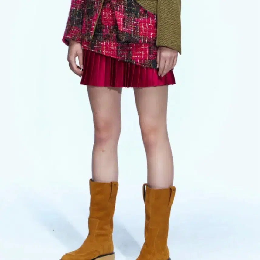 [BUNJANG] Andersson Bell Tweed Pleated Mini Skirt / 앤더슨벨 트위드 플리츠 스커트