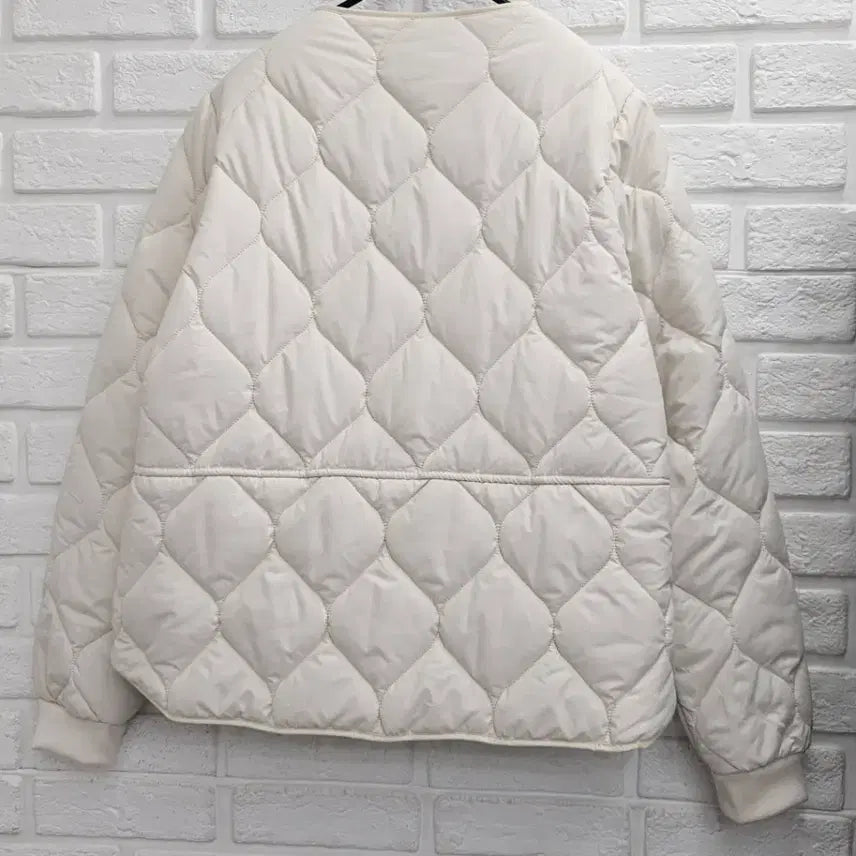 [BUNJANG] Ivory Quilted Padding / A4051  아이보리 퀼팅 누빔패딩