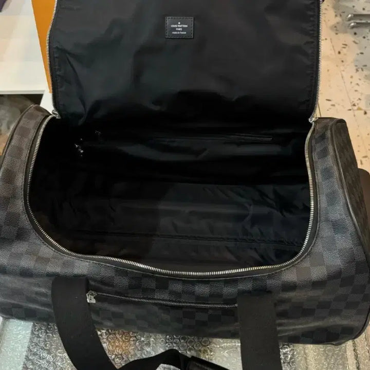 [BUNJANG] Louis Vuitton Graphite Bandouliere Coated Canvas Leather Keepall / [민트급] 루이비통 그라피트 밴드리에르 코팅 캔버스 레더 키폴