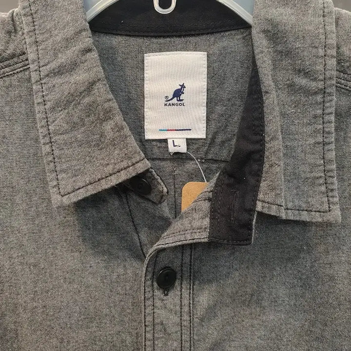 [BUNJANG] KANGOL Oxford Shirt Gray (L) / 캉골(KANGOL) NJC 옥스퍼드 셔츠 그레이 (L/100)