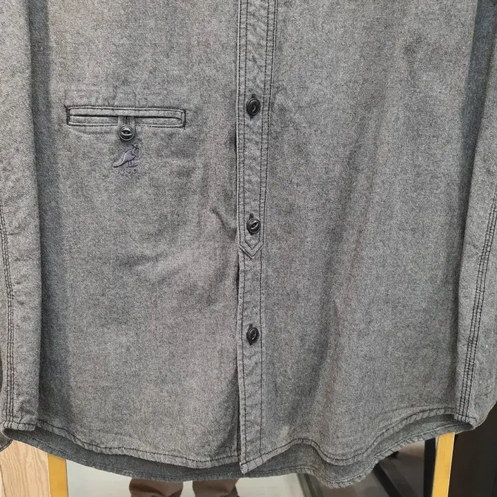 [BUNJANG] KANGOL Oxford Shirt Gray (L) / 캉골(KANGOL) NJC 옥스퍼드 셔츠 그레이 (L/100)