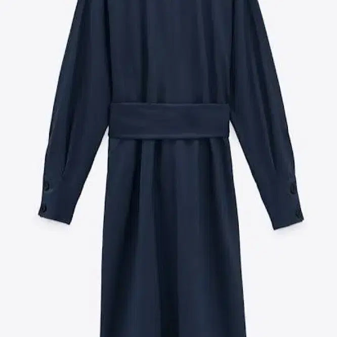 [BUNJANG] ZARA Navy Shirt Dress / 자라 벨트 네이비 셔츠원피스