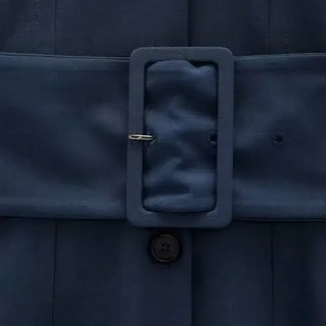 [BUNJANG] ZARA Navy Shirt Dress / 자라 벨트 네이비 셔츠원피스