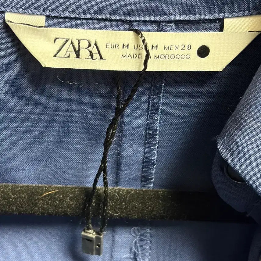 [BUNJANG] ZARA Navy Shirt Dress / 자라 벨트 네이비 셔츠원피스