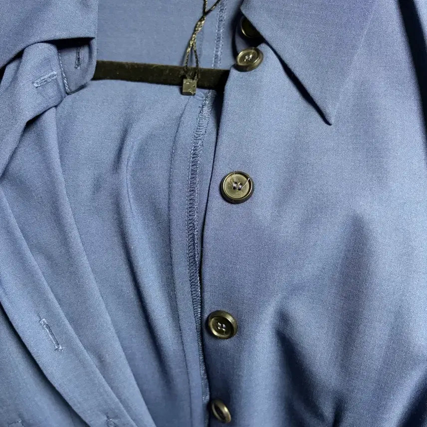 [BUNJANG] ZARA Navy Shirt Dress / 자라 벨트 네이비 셔츠원피스