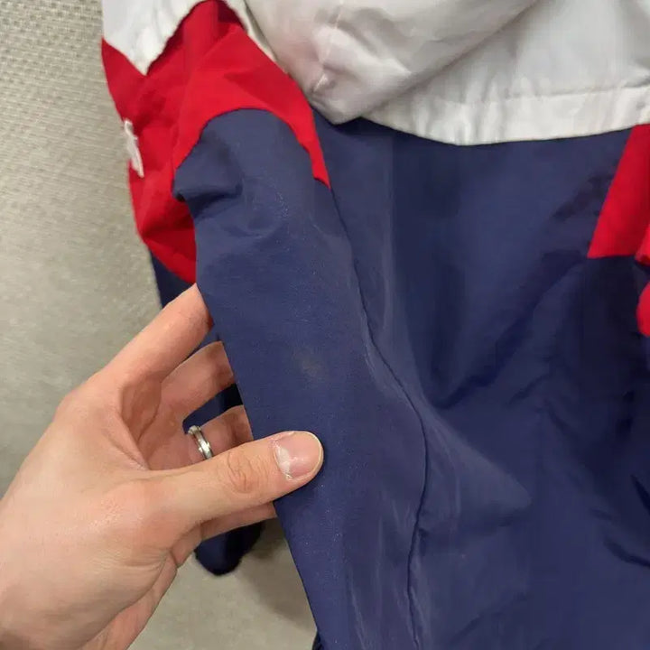 [BUNJANG] Le Coq Sportif Oversized Anorak Half-Zip Windbreaker XS / 르꼬끄 오버핏 아노락 반집업 바람막이 XS A06058