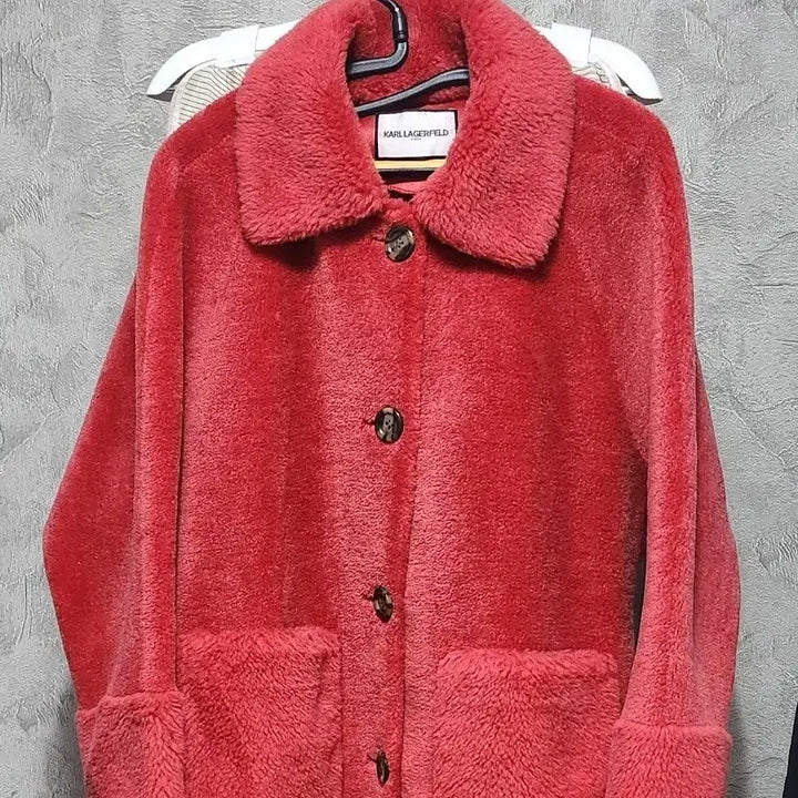 [BUNJANG] Karl Lagerfeld Red Wool Jacket / 칼 라거펠트 레드 양모 자켓