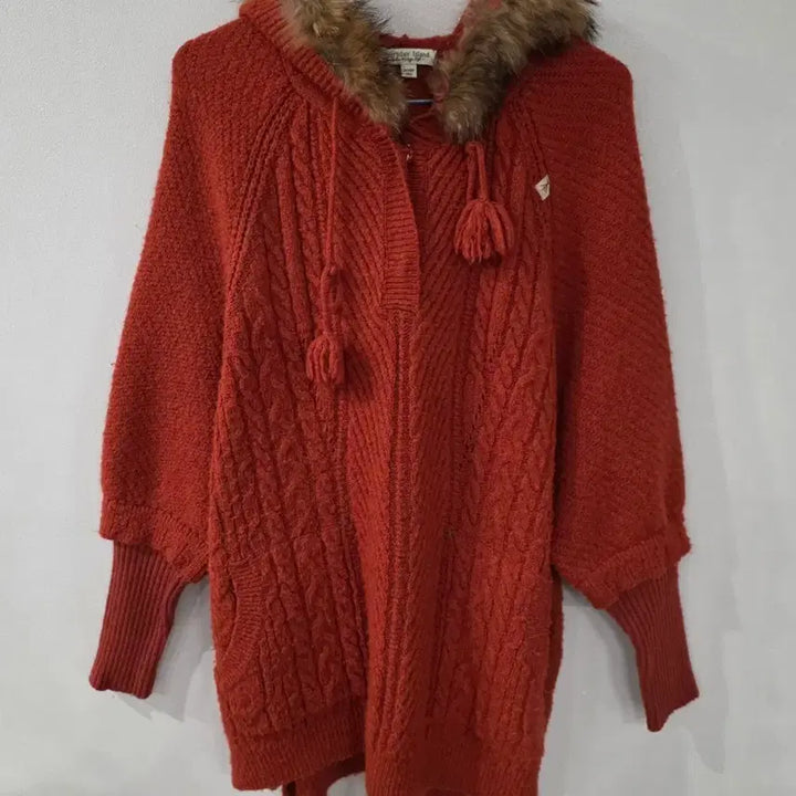 [BUNJANG] Thursday Island Cape Knit Hoodie M / 써스데이아일랜드 케이프 니트 후디 M