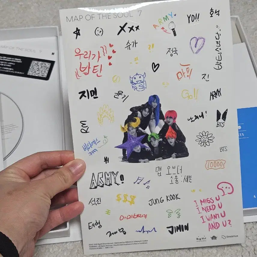 방탄소년단 MAP OF THE SOUL 7 버전4 + 위플리 특전
