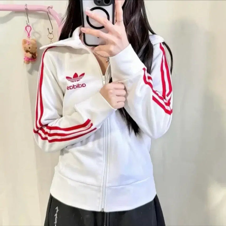 [BUNJANG] Adidas Old School White and Red Jersey / 아디다스 흰빨 올드스쿨 희귀져지