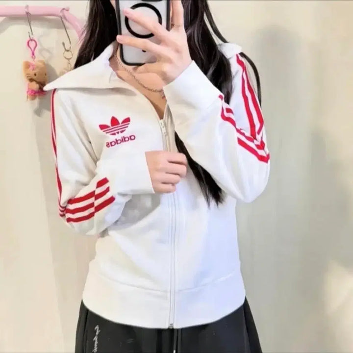 [BUNJANG] Adidas Old School White and Red Jersey / 아디다스 흰빨 올드스쿨 희귀져지