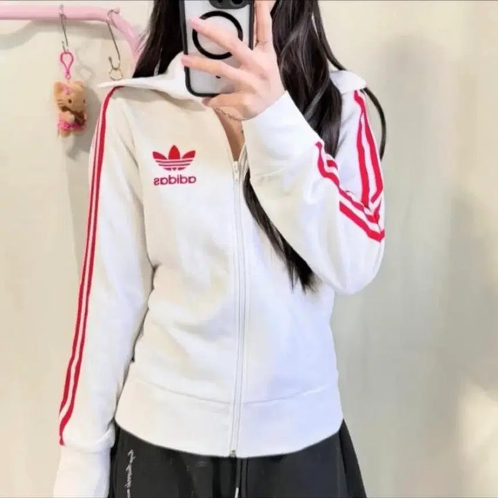 [BUNJANG] Adidas Old School White and Red Jersey / 아디다스 흰빨 올드스쿨 희귀져지