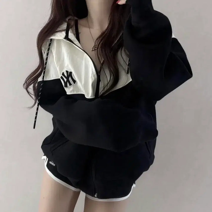 [BUNJANG] MLB Jersey Windbreaker Jacket / 엠엘비 져지 바람막이