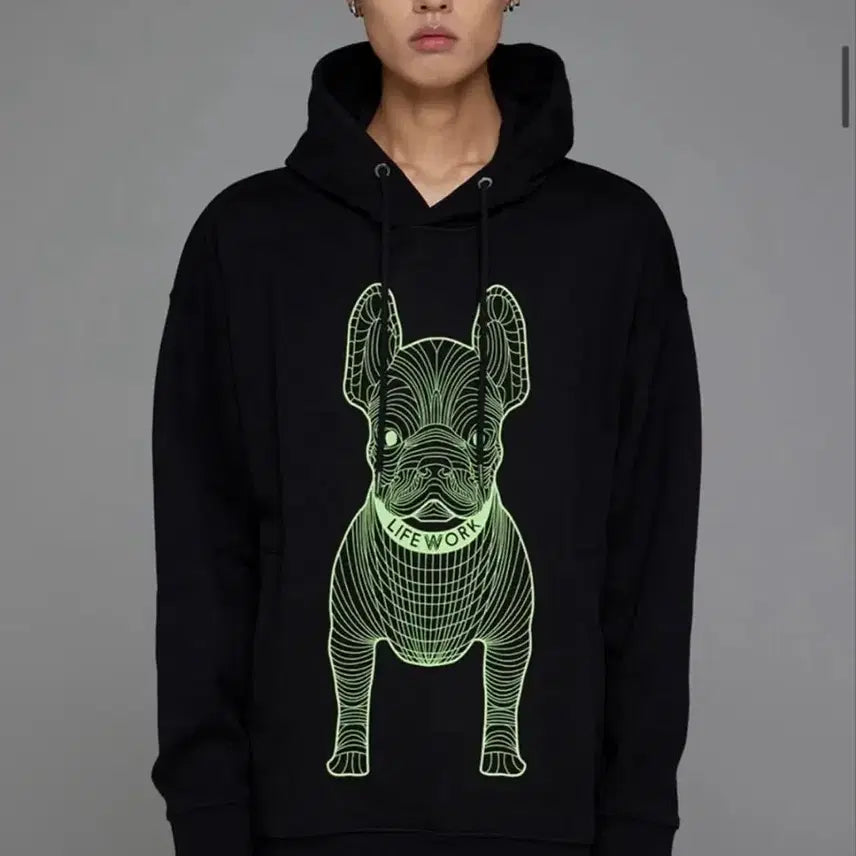 [BUNJANG] Life Work Big Radog Hoodie (Size L) / 거의 새상품 라이프워크 빅라독 후드티