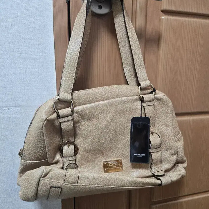 [BUNJANG] DOUBLE.M Beige Shoulder Bag / DOUBLE.M 더블엠 베이지 숄더백