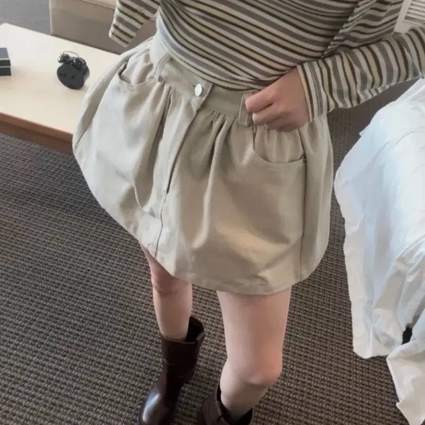 [BUNJANG] GABIZON Pleated Skirt S / GABIZON 가비존 플리츠 펌킨 스커트 S