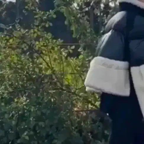 [BUNJANG] Black Short Dumble Sleeve Padding / 블랙 숏 패딩  덤블 소매  수입의류