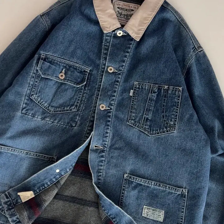 [BUNJANG] Levi's Denim Chore Jacket / 리바이스 데님 초어 자켓 100