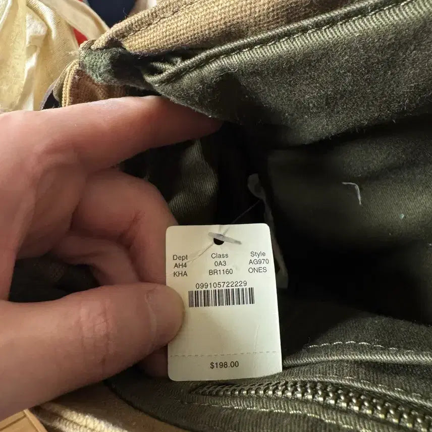 [BUNJANG] J.Crew Waxed Canvas Briefcase / 제이크루(J.crew) 왁스 캔버스 메신저 브리프케이스