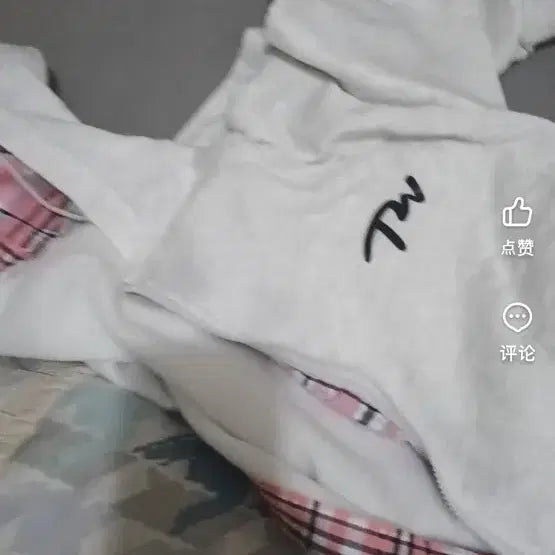 [BUNJANG] Taobao Checkered Hoodie Zip-Up / 타오바오 후드집업