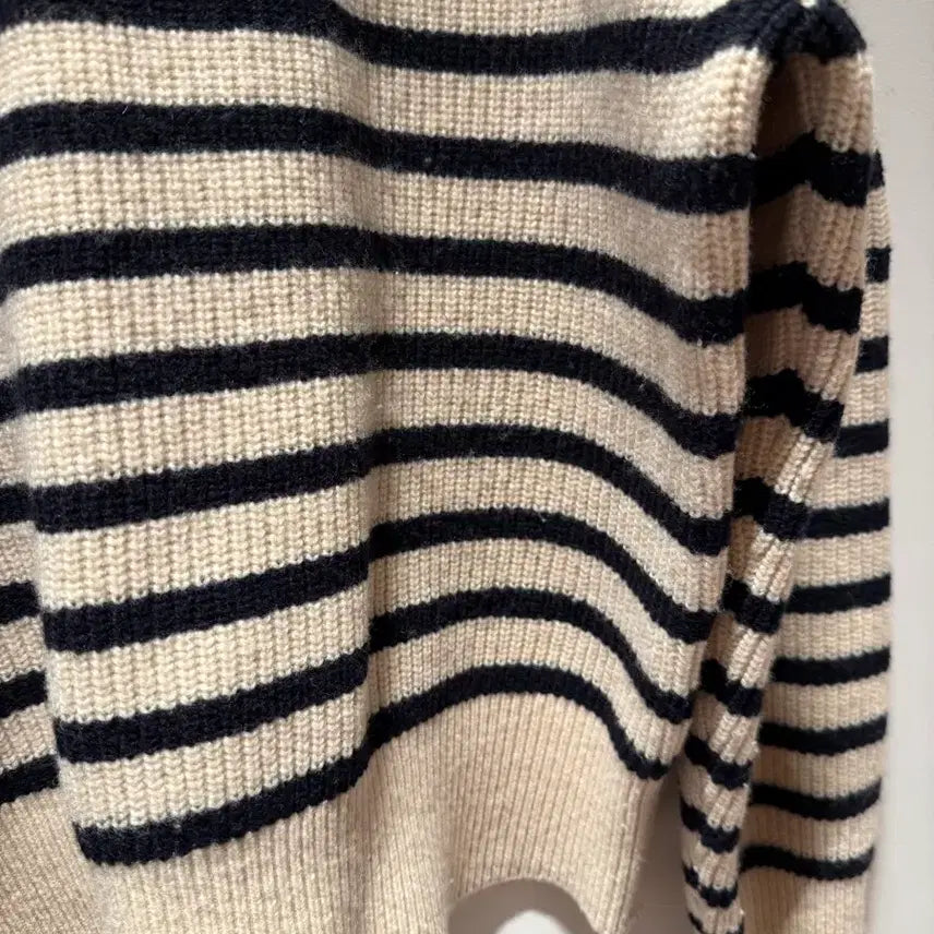 [BUNJANG] RECTO French Stripe Knit Oatmeal / [L] 렉토 23fw 프렌치 스트라이프 니트 오트밀