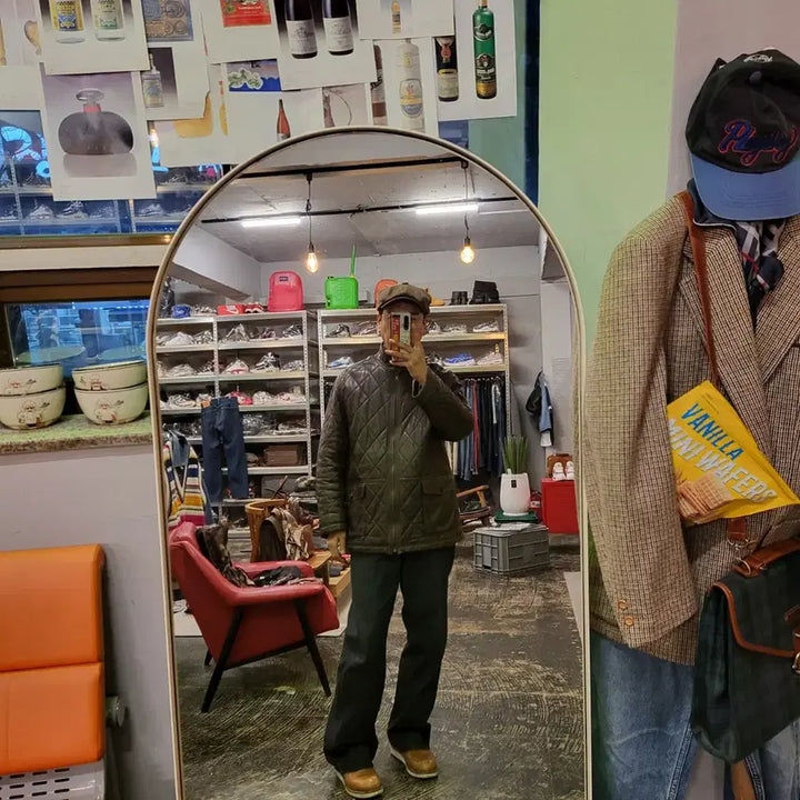 [BUNJANG] DAKS Quilted Lambskin Leather Jacket (Size 105) / DAKS 닥스 양가죽 퀄팅 자켓 (105)