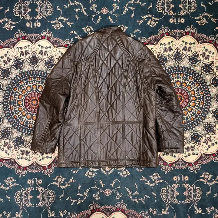 [BUNJANG] DAKS Quilted Lambskin Leather Jacket (Size 105) / DAKS 닥스 양가죽 퀄팅 자켓 (105)