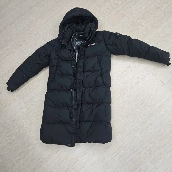 [BUNJANG] National Geographic Long Down Padded Jacket Black M / 내셔널지오그래픽 롱패딩 블랙 색상 M(95)