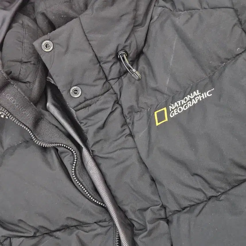 [BUNJANG] National Geographic Long Down Padded Jacket Black M / 내셔널지오그래픽 롱패딩 블랙 색상 M(95)