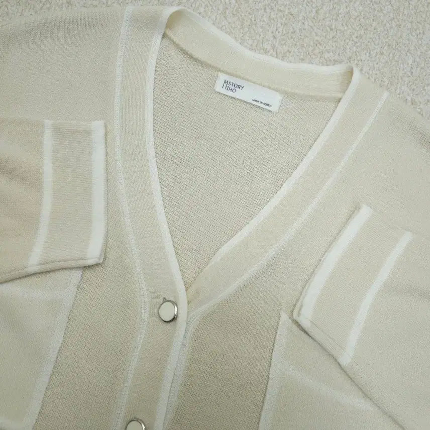 [BUNJANG] MIHO V-Neck Tweed Cardigan / (F)여성 가디건 MIHO 브이넥 트위드 긴팔 국내생산 E10W2339