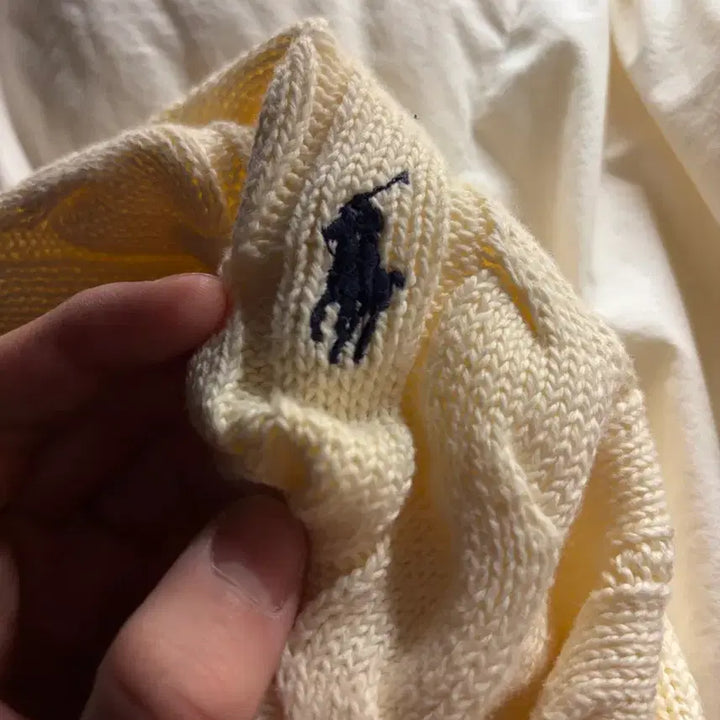 [BUNJANG] Polo Cable Knit Sweater / 폴로 꽈배기 니트