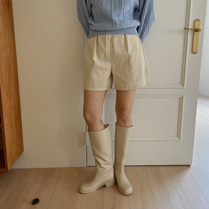 [BUNJANG] Ivory Long Boots (Size 235) / 새상품 아이보리 롱부츠 235사이즈 판매