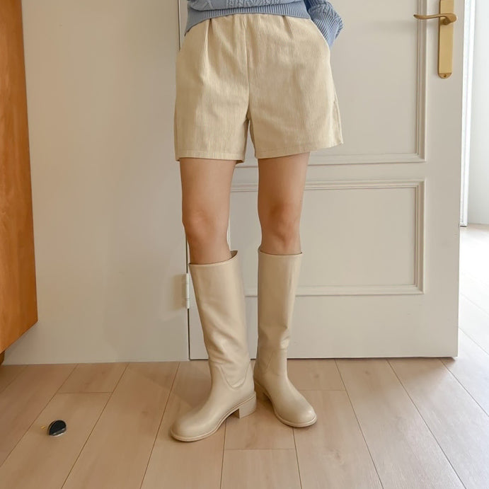 [BUNJANG] Ivory Long Boots (Size 235) / 새상품 아이보리 롱부츠 235사이즈 판매