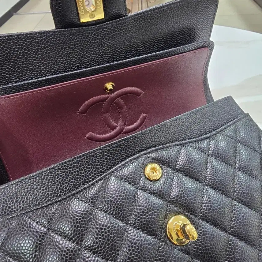 [BUNJANG] Chanel Classic Small Flap Bag / [25년/풀세트/신세계구매] 샤넬 클래식 캐비어 스몰 플랩백 A01113