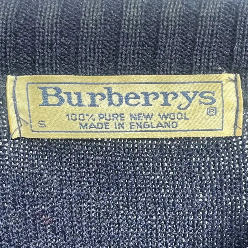 [BUNJANG] Burberry Commando Leather Wool Round Knit / 버버리 코만도 레더 울 라운드 니트 (on.582)