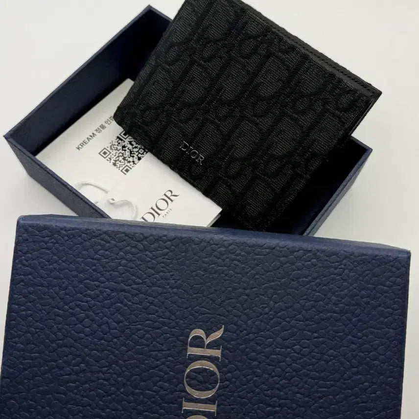 [BUNJANG] Dior 26SS Dior Oblique Jacquard Wallet Black / [새제품]26SS디올 지갑 블랙 디올 오블리크 자카드