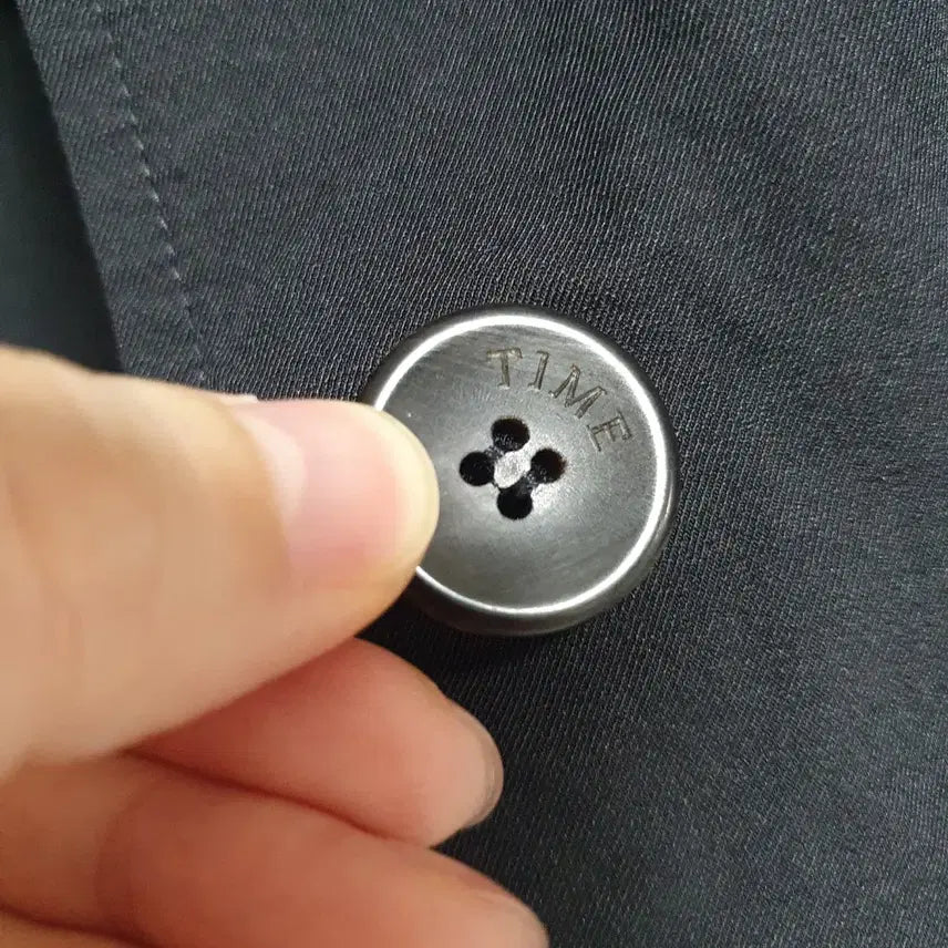 [BUNJANG] TIME Modern Women's Long Coat with Leather Point / 타임 포스트모던 여성 롱코트 블랙 90 가죽포인트