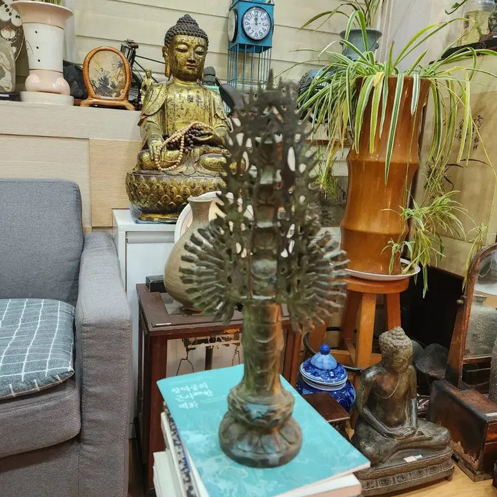 [BUNJANG] Bronze Avalokiteshvara Bodhisattva Statue / 천수관음보살 동 불상