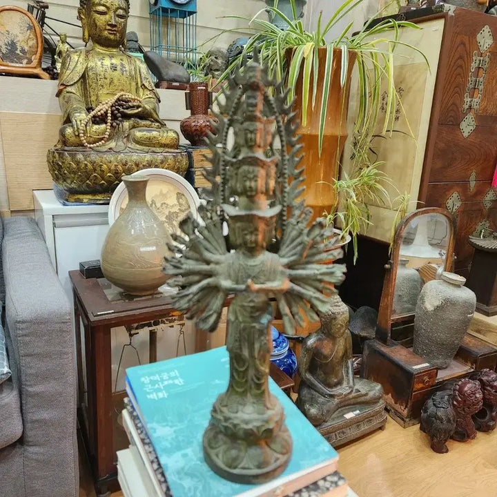 [BUNJANG] Bronze Avalokiteshvara Bodhisattva Statue / 천수관음보살 동 불상