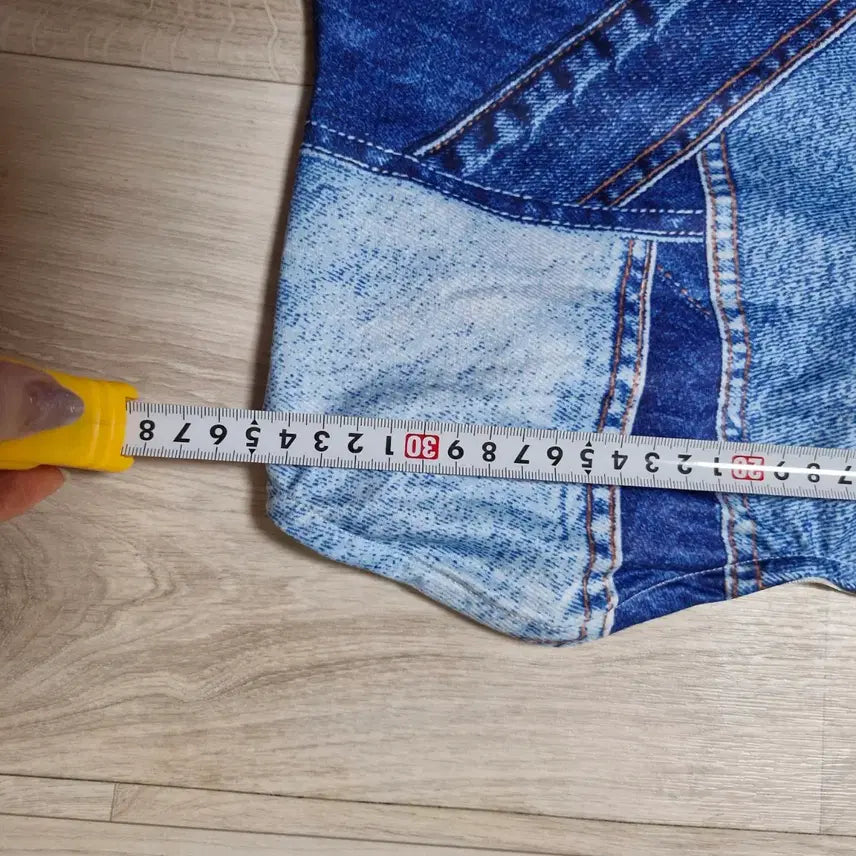 [BUNJANG] Patchwork Denim Mini Skirt / 패치워크 데님 미니 스커트S