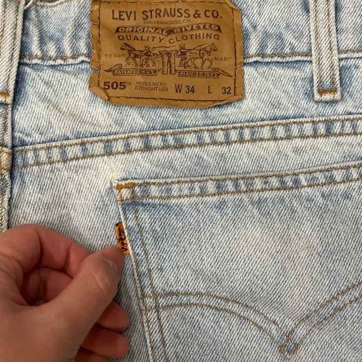 [BUNJANG] Levi's 505 Orange Tab Jeans / 90s 리바이스 orange tab 505 W34 L32