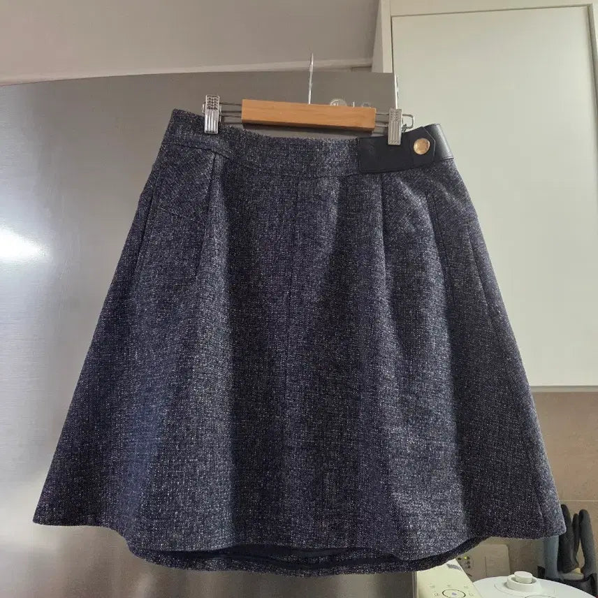 [BUNJANG] SJSJ A-Line Flare Tweed Skirt / 23한섬 SJSJ A라인 플레어 스커트