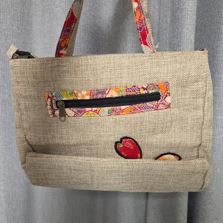 [BUNJANG] Japanese Vintage Embroidered Handbag Tote Bag / 일본 빈티지 자수 핸드백 토트백(새상품)